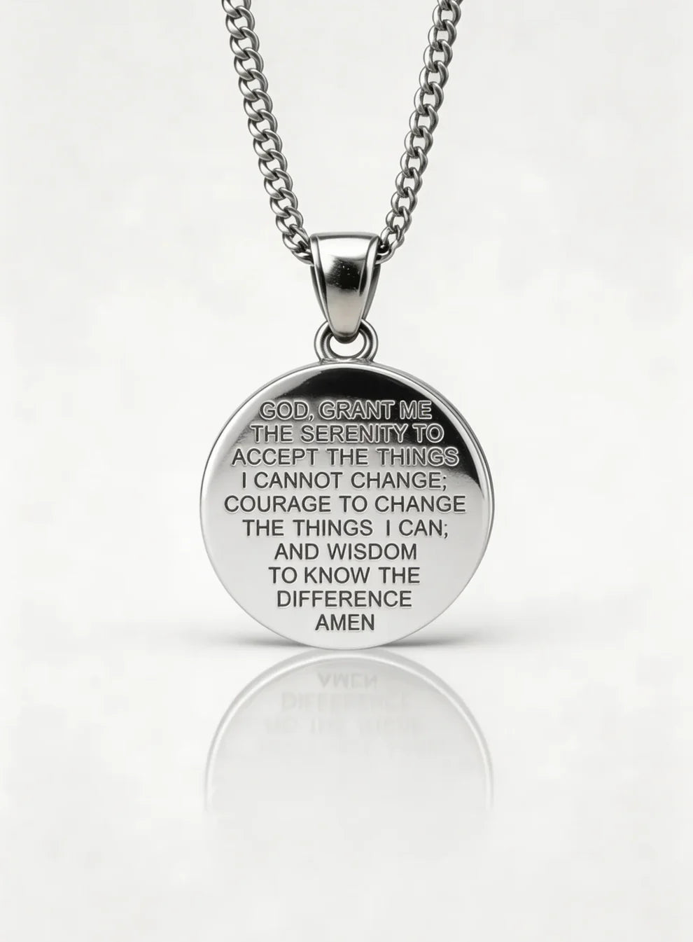 Jesus quarter necklace