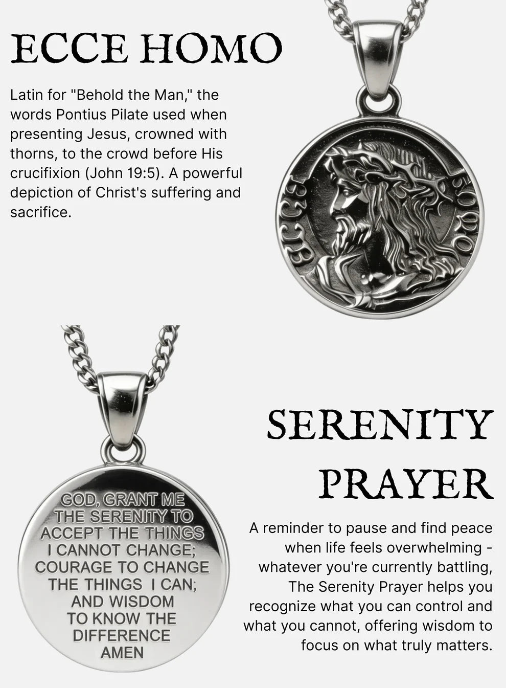 Jesus quarter necklace