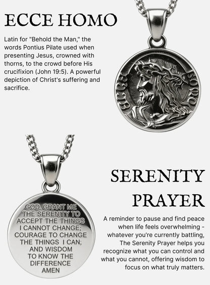 Jesus quarter necklace