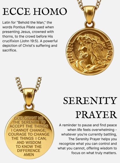 Jesus quarter necklace